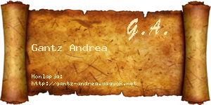 Gantz Andrea névjegykártya